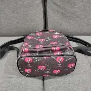 Pink A La Mode Love Is Eternal Loungefly Nightmare before Christmas Backpack Loungefly LE 600 RARE Nightmare Before Christmas Love is  main image 2